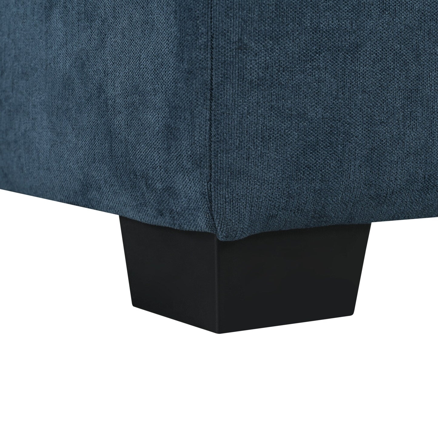 Divano componibile a 6 posti a forma di U rivestito in lino con 2 pouf contenitore mobili per home theater in soggiorno