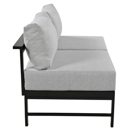 Set di divani da esterno multi-persona a forma di U, adatti per giardini