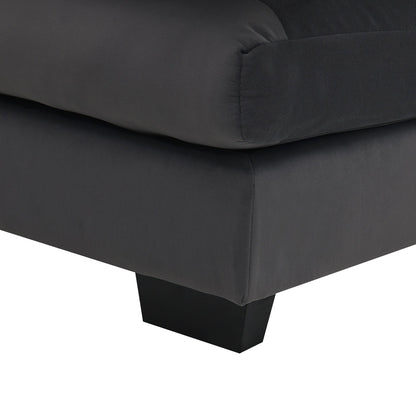 Divano componibile a U con cuscini in vita, divano simmetrico imbottito a 6 posti, divano letto con chaise longue