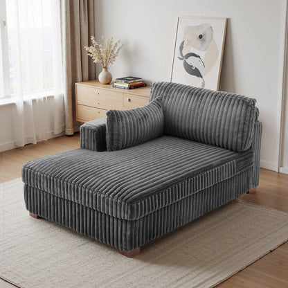 Poltrone imbottite per camera da letto UIXE con bracciolo destro e cuscino lombare