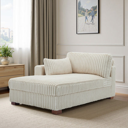 Poltrone imbottite per camera da letto UIXE con bracciolo destro e cuscino lombare