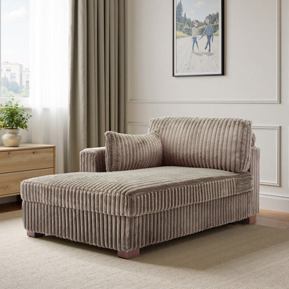 Poltrone imbottite per camera da letto UIXE con bracciolo destro e cuscino lombare