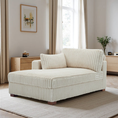 Poltrone imbottite per camera da letto UIXE con bracciolo destro e cuscino lombare