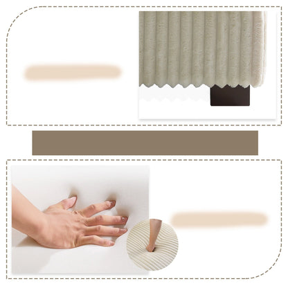 Divano modulare a L imbottito in velluto di peluche UIXE