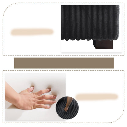 Divano modulare a L imbottito in velluto di peluche UIXE