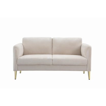 Divano a due posti in velluto a coste di metà secolo US PRIDE FURNITURE 60.63 W