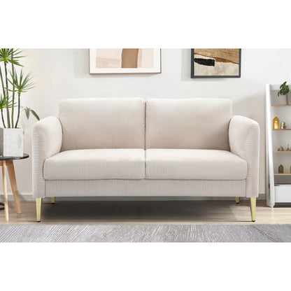 Divano a due posti in velluto a coste di metà secolo US PRIDE FURNITURE 60.63 W