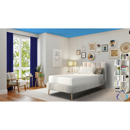 Materasso in memory foam UYQU al carbone di bambù, di media rigidità