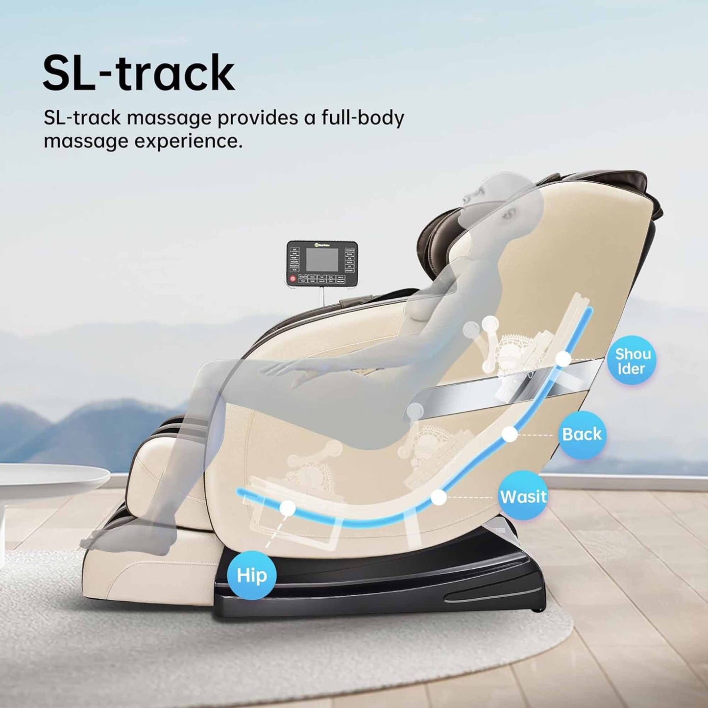 Poltrona massaggiante Ukuowu Favor 05 con gravità zero per tutto il corpo, SL Track, scansione corporea e controllo tramite APP