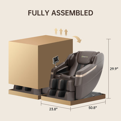 Poltrona massaggiante riscaldata Ukuowu Favor-BS02 per tutto il corpo con modalità gravità zero e lettore musicale Bluetooth