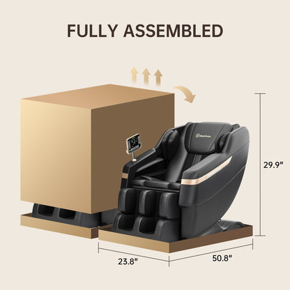 Poltrona massaggiante riscaldata Ukuowu Favor-BS02 per tutto il corpo con modalità gravità zero e lettore musicale Bluetooth