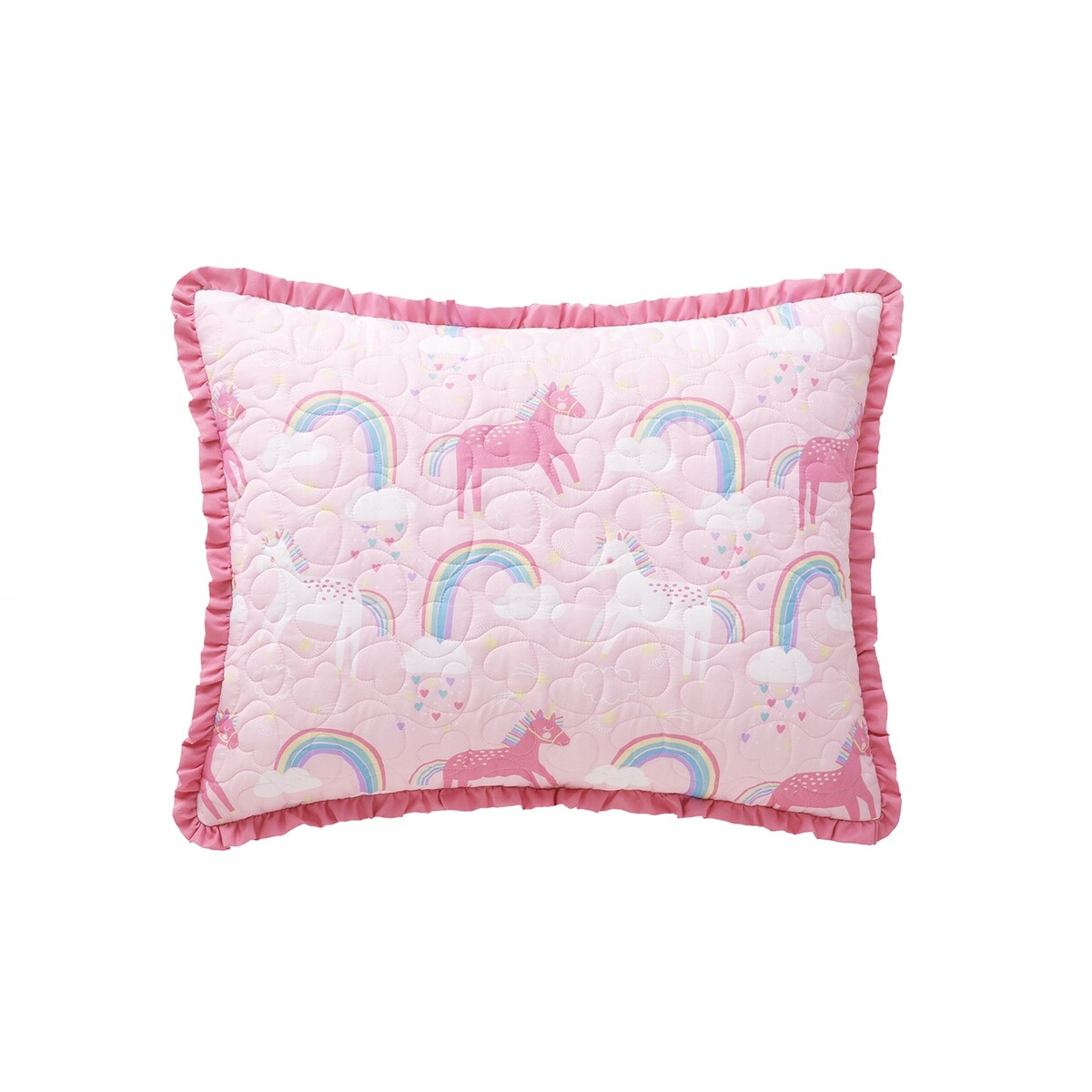 Set trapunta reversibile in microfibra ultra morbida Unicorn Parade