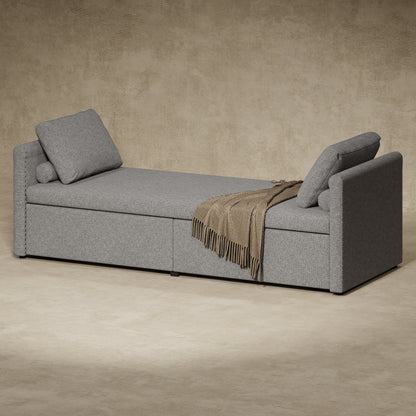 Chaise longue imbottita con 2 cassetti di Harper&amp;Bright Designs