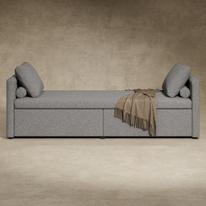 Chaise longue imbottita con 2 cassetti di Harper&amp;Bright Designs