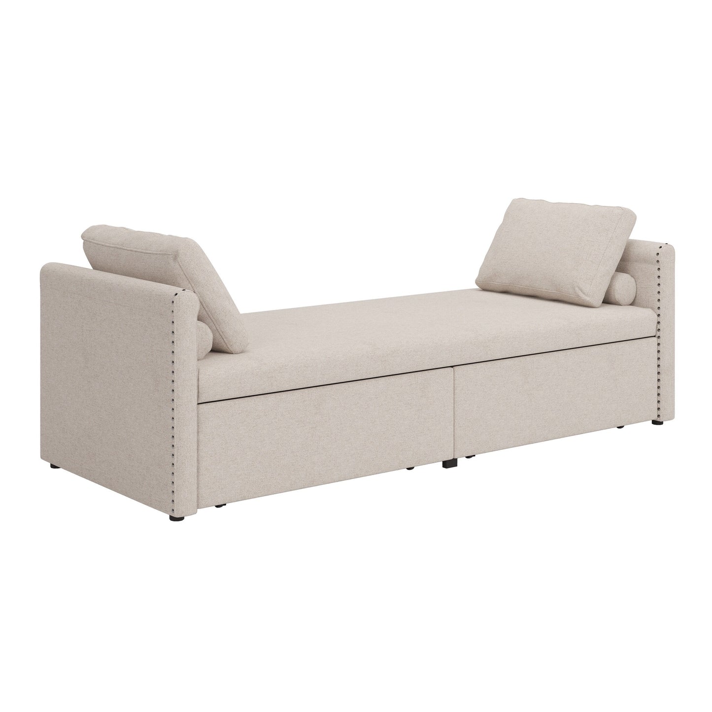 Chaise longue imbottita con 2 cassetti di Harper&amp;Bright Designs