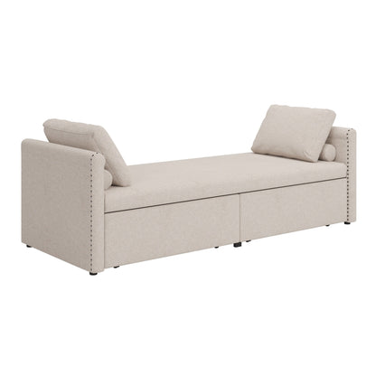 Chaise longue imbottita con 2 cassetti di Harper&amp;Bright Designs