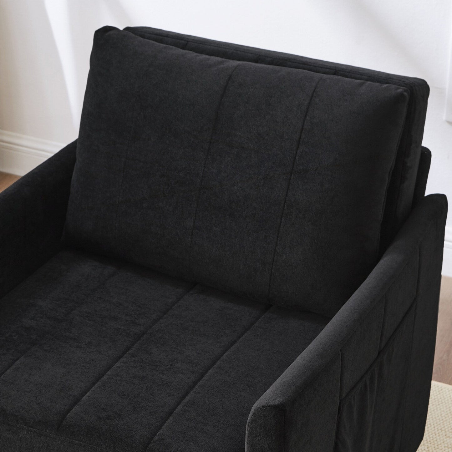 Divano letto imbottito trasformabile