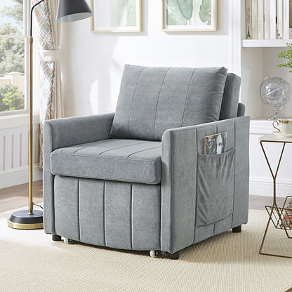 Divano letto imbottito trasformabile