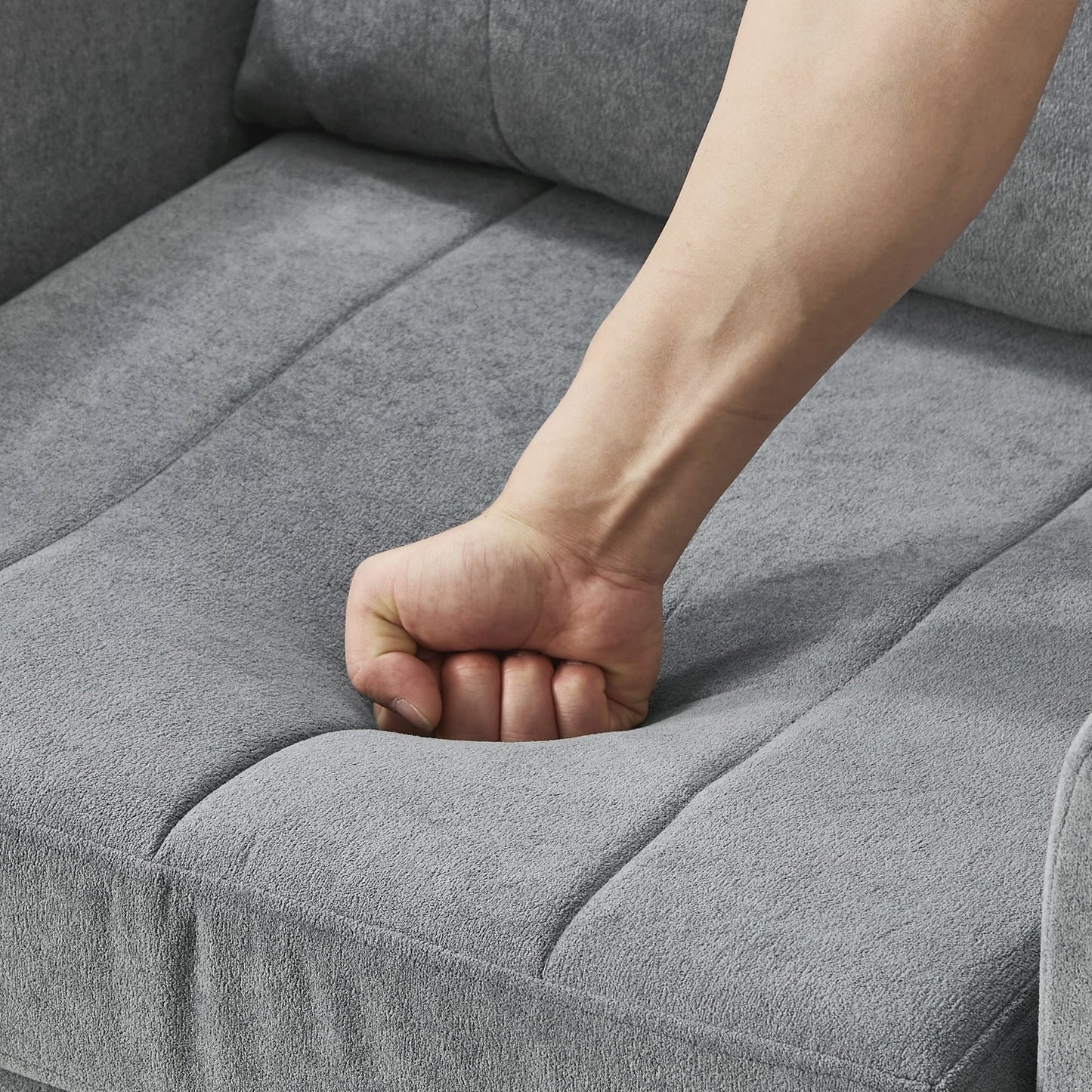 Divano letto imbottito trasformabile