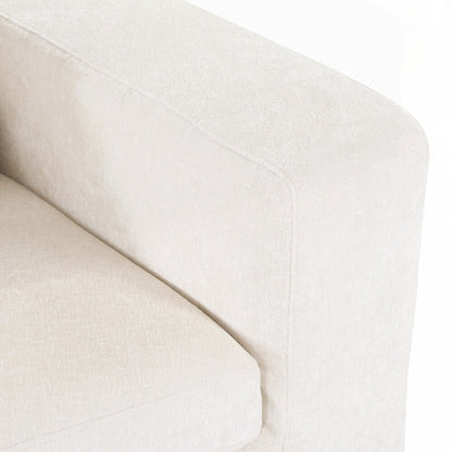 Divani imbottiti Divano curvo in ciniglia jacquard, nessun montaggio richiesto