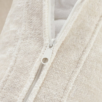 Divani imbottiti Divano curvo in ciniglia jacquard, nessun montaggio richiesto