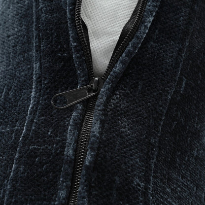 Divani imbottiti Divano curvo in ciniglia jacquard, nessun montaggio richiesto