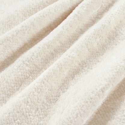 Divani imbottiti Divano curvo in ciniglia jacquard, nessun montaggio richiesto