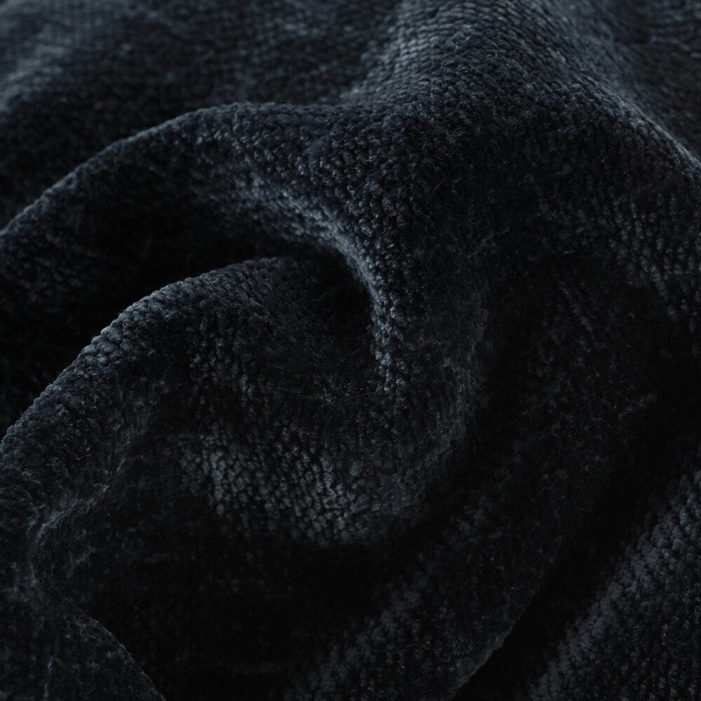 Divani imbottiti Divano curvo in ciniglia jacquard, nessun montaggio richiesto