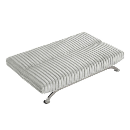 Divano letto futon imbottito con schienale trapuntato verticale