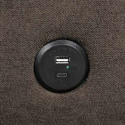 Divano futon imbottito con schienale canalizzato