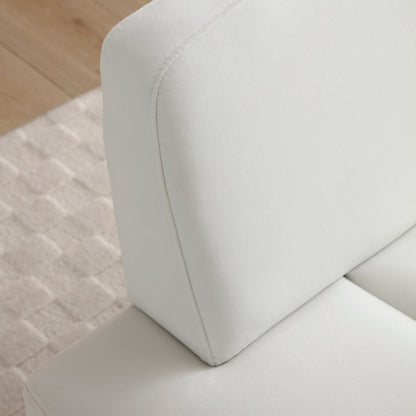 Panca imbottita con gambe dorate