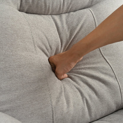 Poltrona reclinabile manuale imbottita con massaggio, riscaldamento lombare, braccioli con cuscino superiore, tasche laterali