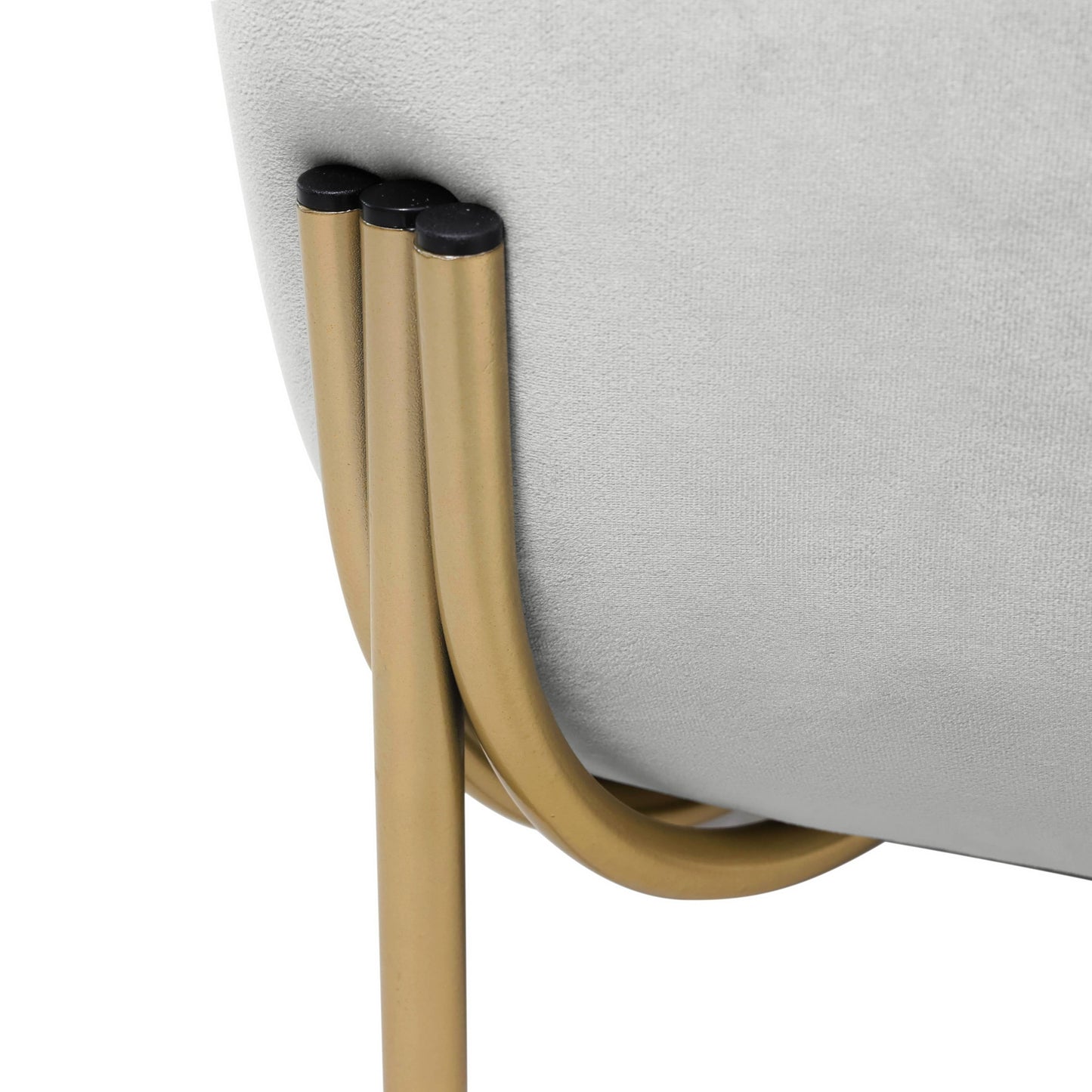 Divano monoposto imbottito in velluto Zuno di LeisureMod - Comoda poltrona decorativa per ufficio, soggiorno e camera da letto