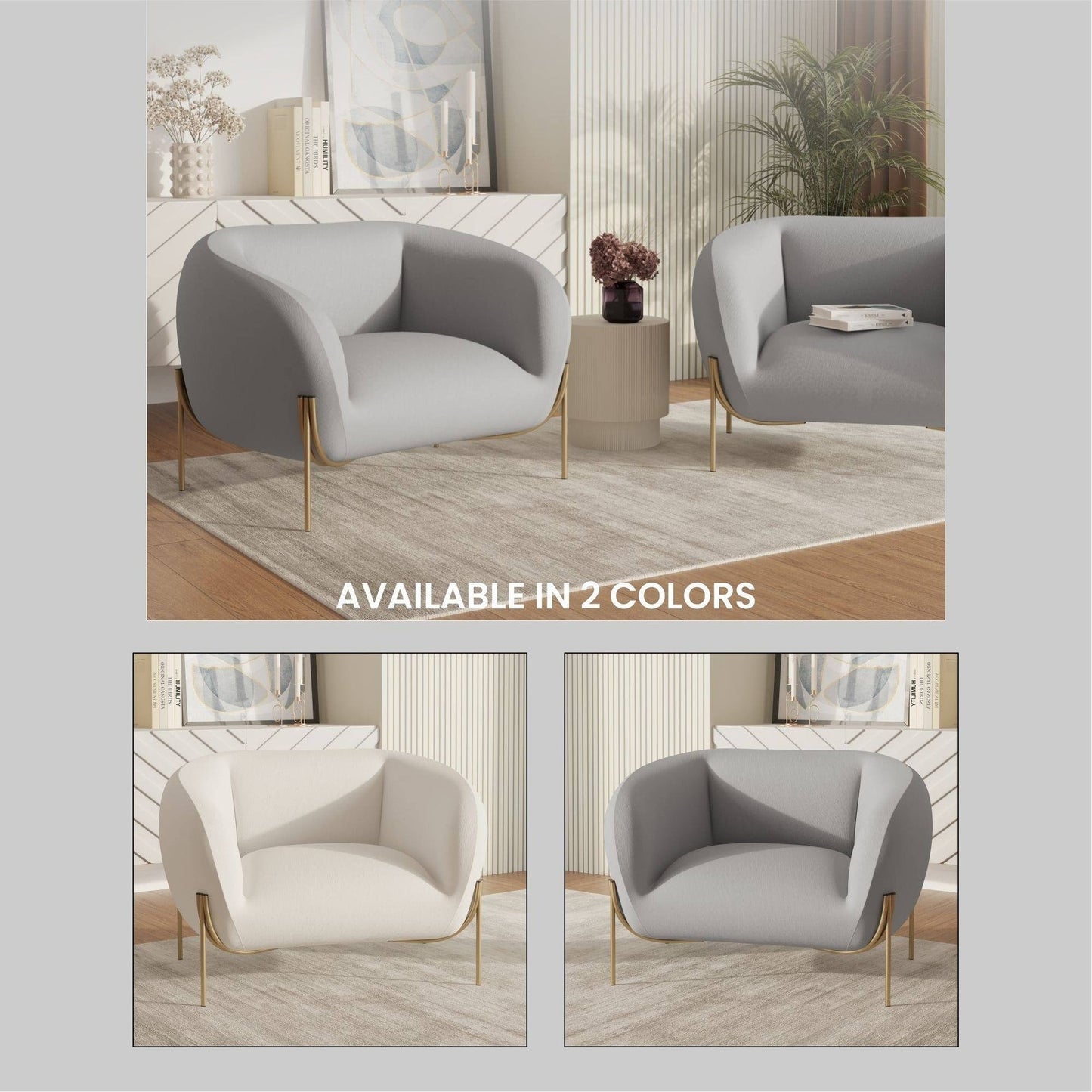 Divano monoposto imbottito in velluto Zuno di LeisureMod - Comoda poltrona decorativa per ufficio, soggiorno e camera da letto