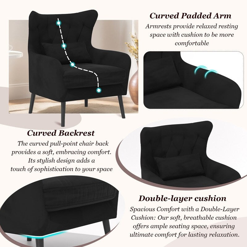 Divano a due posti imbottito in velluto trapuntato con cuscino spesso in metallo