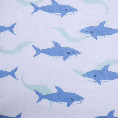 Set copripiumino reversibile a righe Dakota Cotton Cabana di Intelligent Design Kids