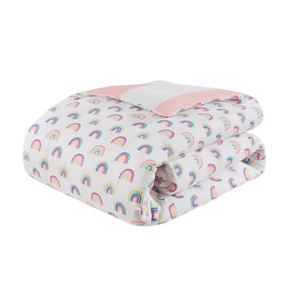 Set copripiumino reversibile a righe Dakota Cotton Cabana di Intelligent Design Kids