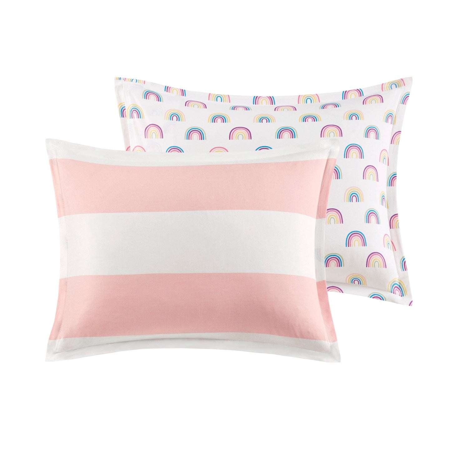 Set copripiumino reversibile a righe Dakota Cotton Cabana di Intelligent Design Kids