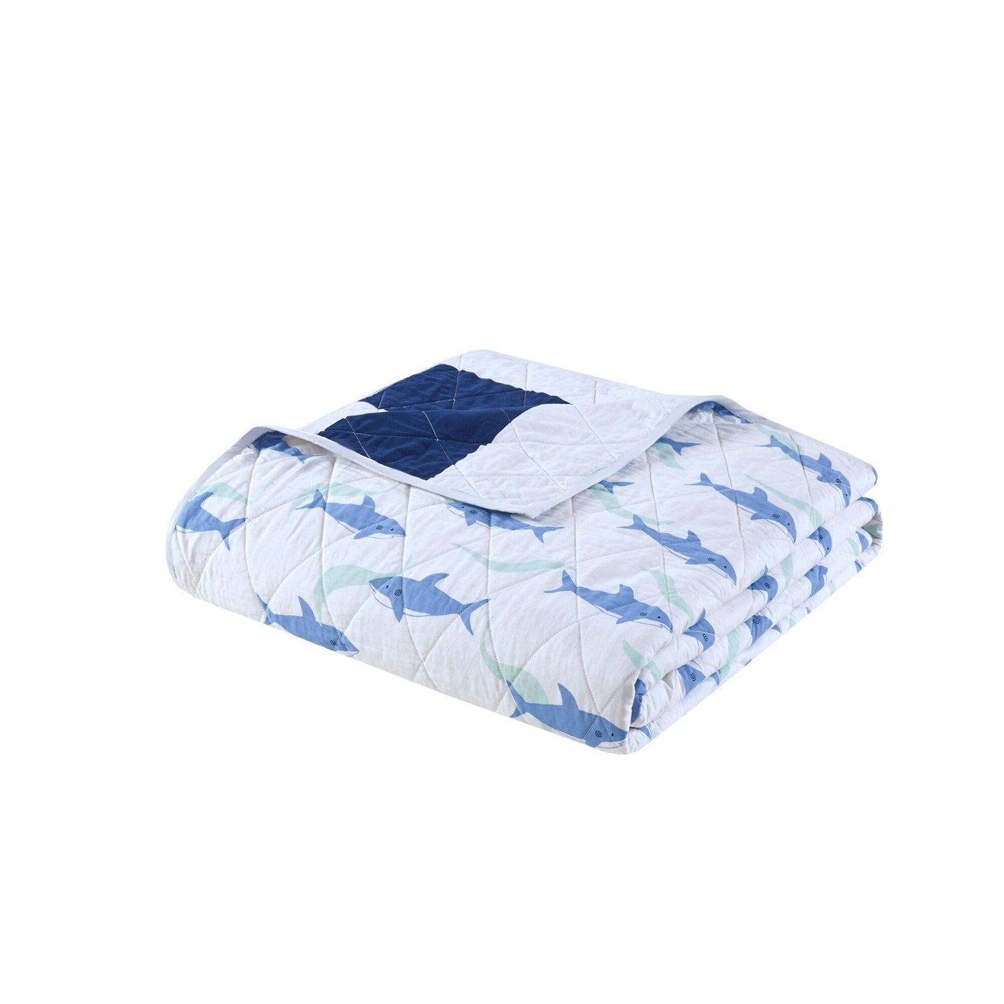 Set trapunta reversibile a righe Dakota Cotton Cabana di Urban Habitat Kids