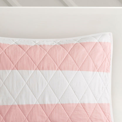 Set trapunta reversibile a righe Dakota Cotton Cabana di Urban Habitat Kids