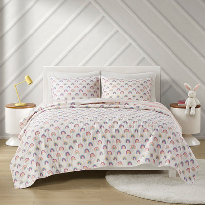 Set trapunta reversibile a righe Dakota Cotton Cabana di Urban Habitat Kids