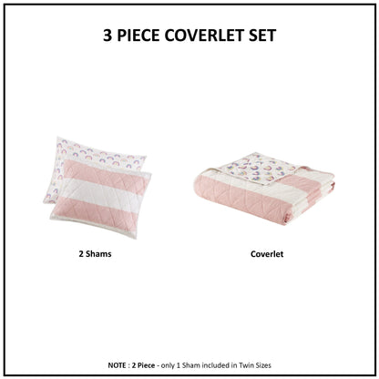 Set trapunta reversibile a righe Dakota Cotton Cabana di Urban Habitat Kids