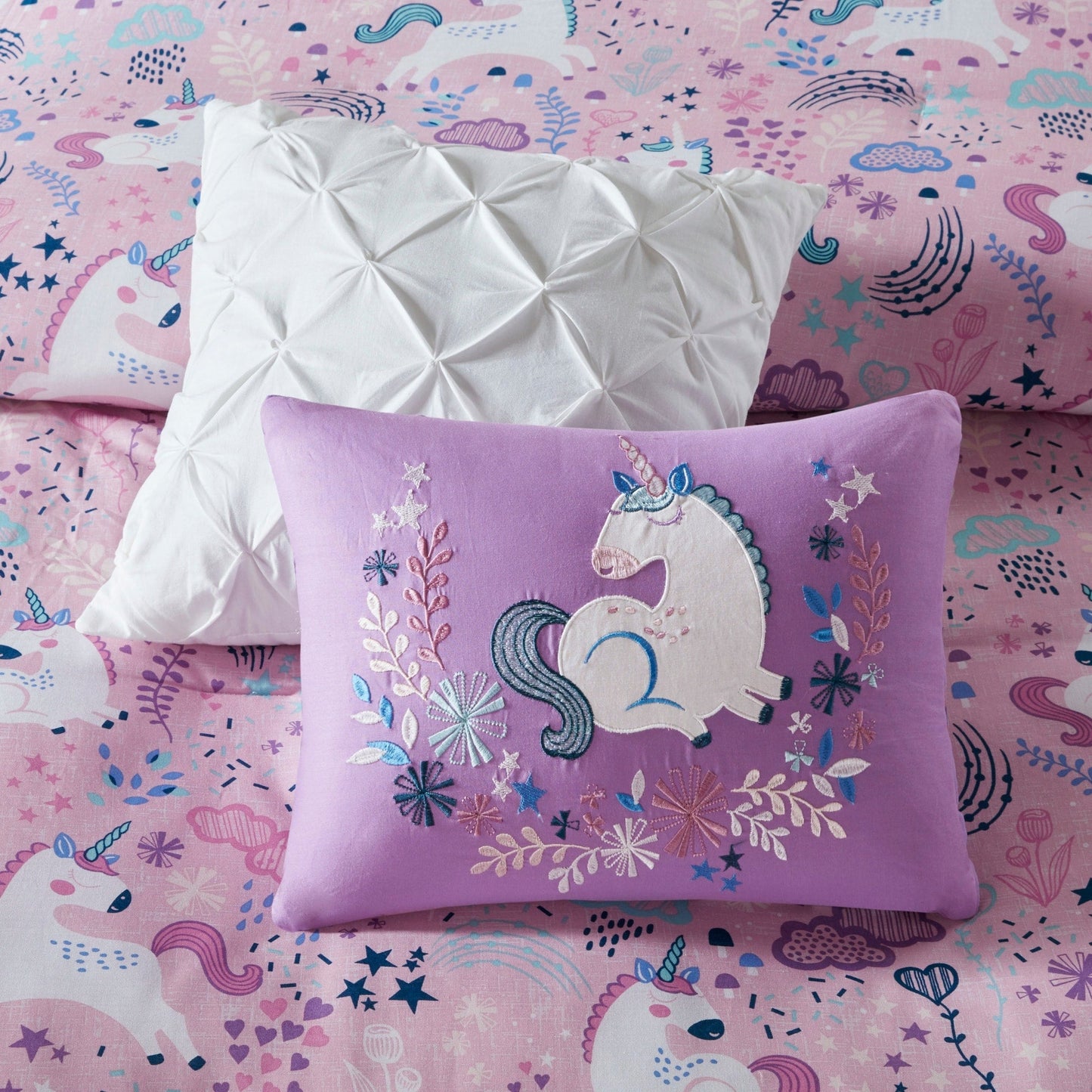 Set di piumoni in cotone con unicorno Ella di Intelligent Design Kids