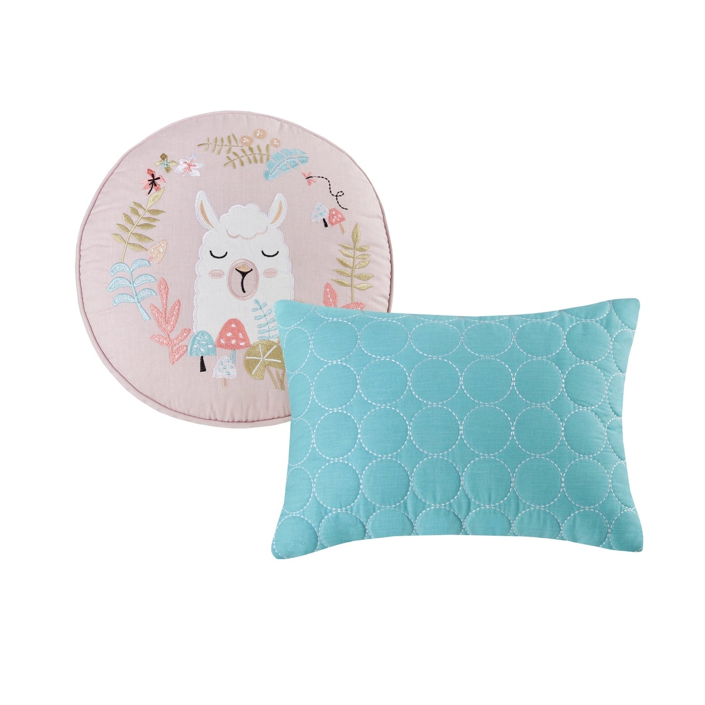 Set copripiumino reversibile in cotone con animali del bosco Kinsley Blush di Intelligent Design Kids