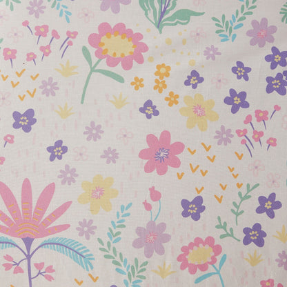 Set copripiumino reversibile in cotone con motivo floreale Thea Kids di Intelligent Design con cuscino