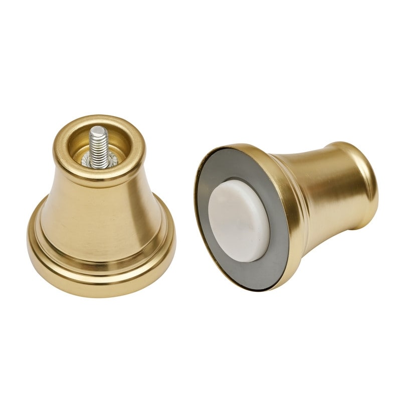 Asta di tensione regolabile per tenda da doccia Utopia Alley da 72 pollici - Alluminio antiruggine con tappo terminale in gomma, installazione senza trapano