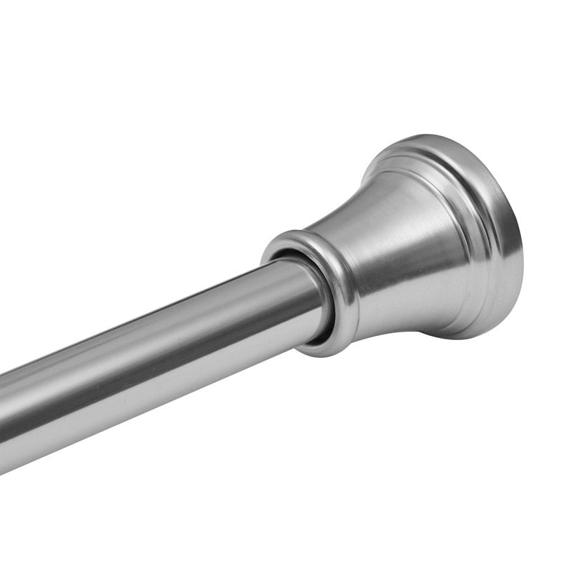 Asta di tensione regolabile per tenda da doccia Utopia Alley da 72 pollici - Alluminio antiruggine con tappo terminale in gomma, installazione senza trapano