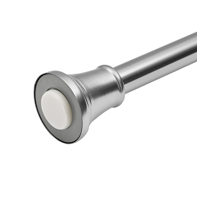 Asta di tensione regolabile per tenda da doccia Utopia Alley da 72 pollici - Alluminio antiruggine con tappo terminale in gomma, installazione senza trapano