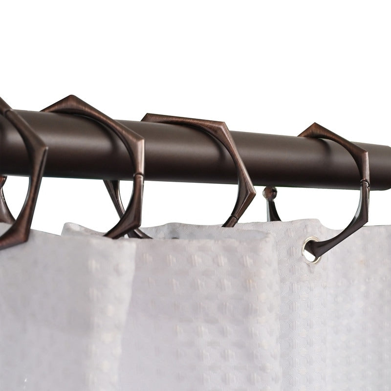 Asta di tensione regolabile per tenda da doccia Utopia Alley da 72 pollici - Alluminio antiruggine con tappo terminale in gomma, installazione senza trapano