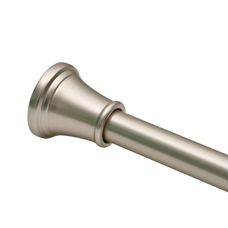 Asta di tensione regolabile per tenda da doccia Utopia Alley da 72 pollici - Alluminio antiruggine con tappo terminale in gomma, installazione senza trapano